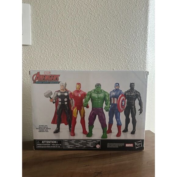 NEW Hasbro Marvel Avengers Action Figures, Plastic Multicolor,5 Pack